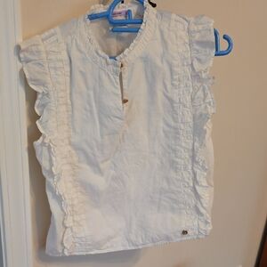 Scotch & Soda Kids White Ruffled Blouse
